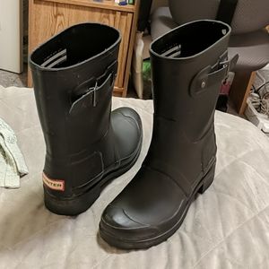 Dark Grey Short Hunter boots US sz 9